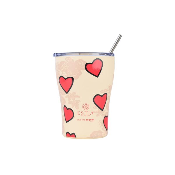 ESTIA ΘΕΡΜΟΣ COFFEE MUG SAVE THE AEGEAN 350ml TENDER LACE