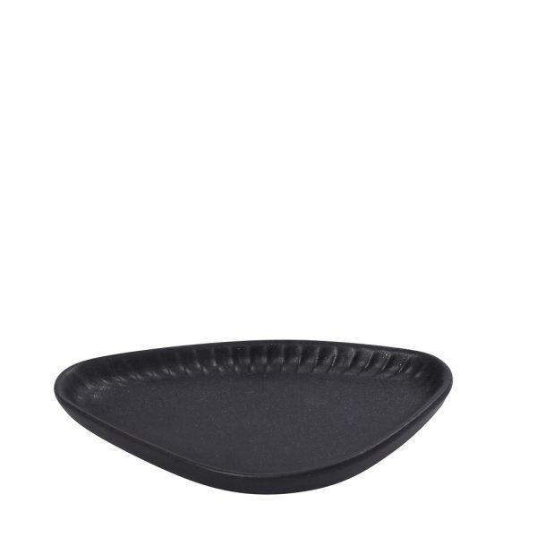DIS. GOBI BLACK SAND HANDMADE ΠΙΑΤΑΚΙ ΤΡΙΓΩΝ. ΜΑΥΡΟ ΜΑΤ 20Χ11Χ2,6ΕΚ