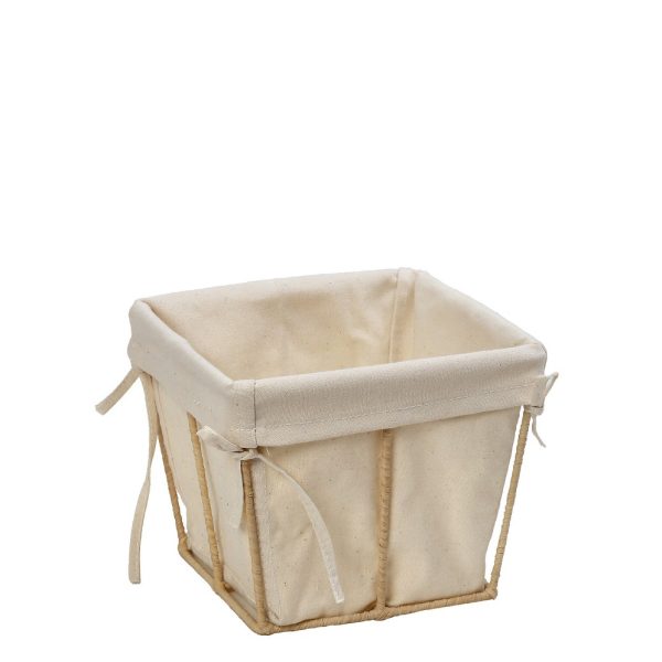 DIS. ΚΑΛΑΘΙ ΤΕΤΡΑΓ. COTTON ΜΕ ΨΑΘΙΝΟ STAND 12X12X9,5EK