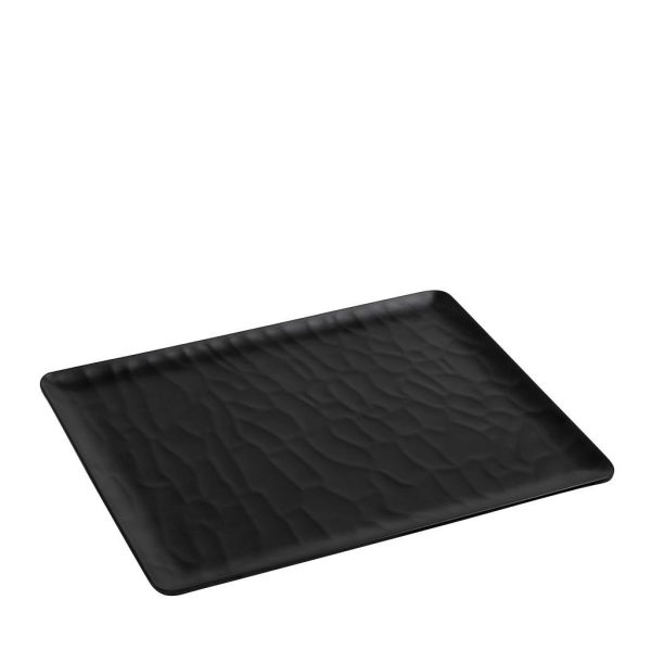 BLACK ΔΙΣΚΟΣ ΜΠΟΥΦΕ GN1/2 32,5Χ26,5ΕΚ WAVY MATTE ΜΕΛΑΜΙΝΗΣ