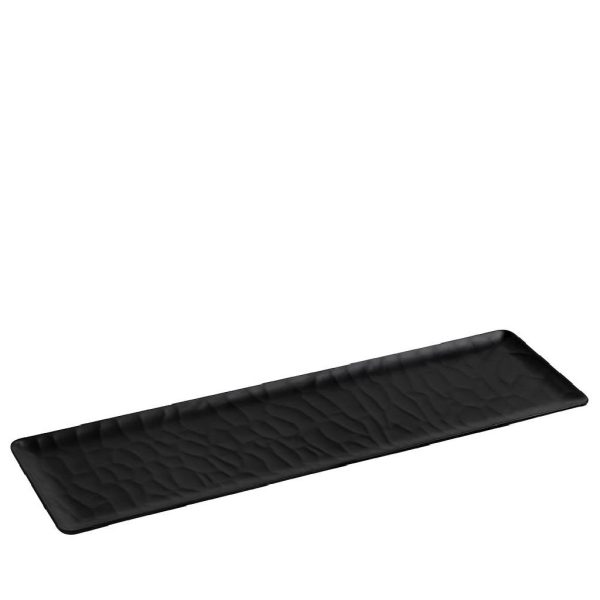 BLACK ΔΙΣΚΟΣ ΜΠΟΥΦΕ GN2/4 53Χ16,2ΕΚ WAVY MATTE ΜΕΛΑΜΙΝΗΣ