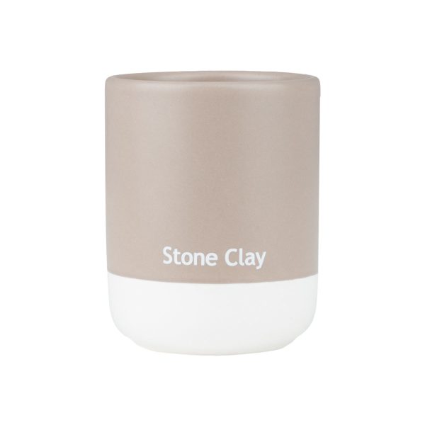 ESTIA ΠΟΤΗΡΑΚΙ ΜΠΑΝΙΟΥ TONE LAB ΚΕΡΑΜΙΚΟ STONE CLAY