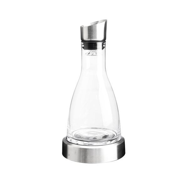 ΚΑΡΑΦΑ ΚΡΑΣΙΟΥ ΓΥΑΛΙΝΗ 1200ML ΜΕ ΑΝΟΞ. ΠΩΜΑ/ΒΑΣΗ ΚΑΙ ΠΑΓΟΚΥΣΤΗ  15X15X30,5EK.