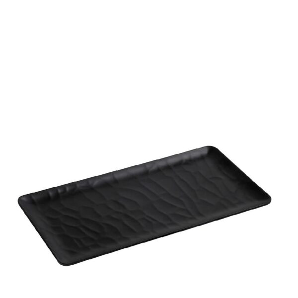 BLACK ΔΙΣΚΟΣ ΜΠΟΥΦΕ GN1/3 32,5Χ17,6ΕΚ WAVY MATTE ΜΕΛΑΜΙΝΗΣ