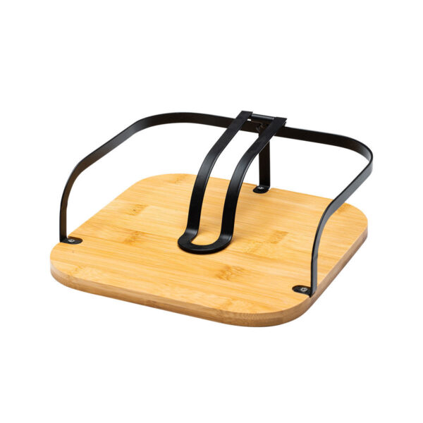ESTIA ΧΑΡΤΟΠΕΤΣΕΤΟΘΗΚΗ BAMBOO ESSENTIALS ΤΕΤΡΑΓΩΝΗ ΜΕΤΑΛΛΙΚΗ