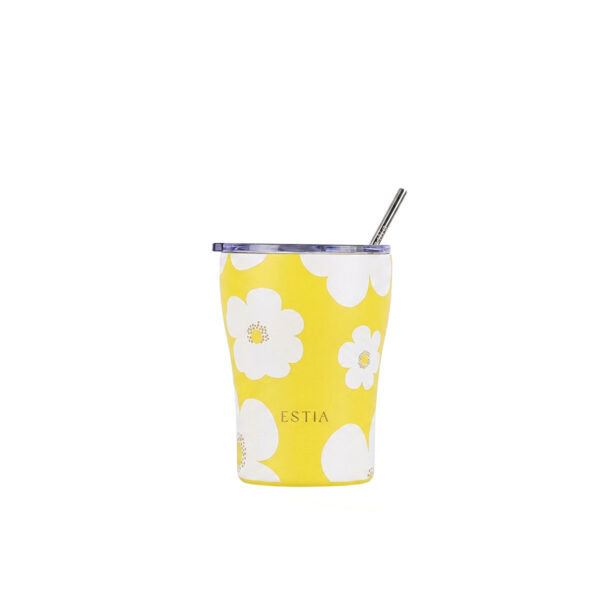 ESTIA ΘΕΡΜΟΣ COFFEE MUG SAVE THE AEGEAN 350ml YELLOW DAISY