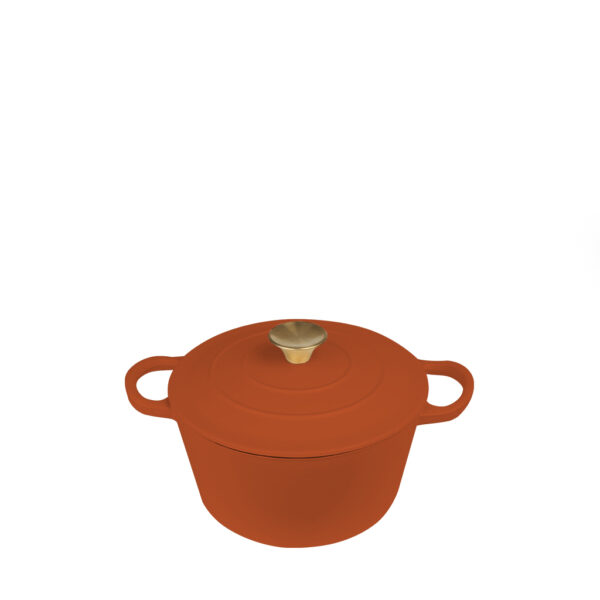VOLCANO ΚΑΤΣΑΡΟΛΑ CAST-IRON ΚΕΡΑΜΙΔΙ ΜΕ ENAMEL 3800ML 23ΕΚ.