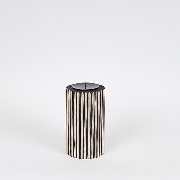 ΚΗΡΟΠΗΓΙΟ ΞΥΛΟ ΦΥΣΙΚΟ-ΜΑΥΡΟ 12x12x25cm
