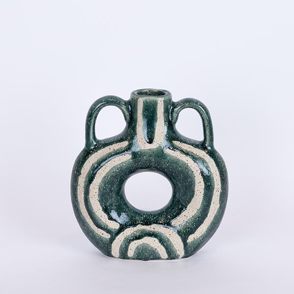 ΒΑΖΟ ΚΕΡΑΜΙΚΟ ΠΡΑΣΙΝΟ - ΜΠΕΖ 21.7x7x24cm