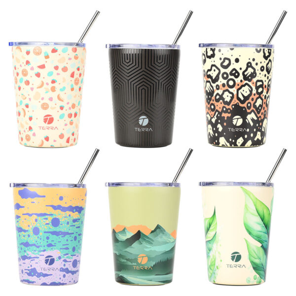 TERRA ΘΕΡΜΟΣ COFFEE MUG SAVE THE AEGEAN 350ml ΜΕ ΣΧΕΔΙΟ ASSORTED