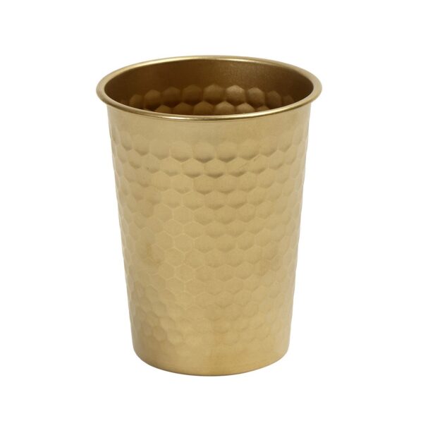 ANTIQUE STONEWASH GOLD ΠΟΤΗΡΙ ΣΦΥΡΗΛΑΤΟ 400ML SS 18/10 8.6Χ8.6Χ10.8ΕΚ.